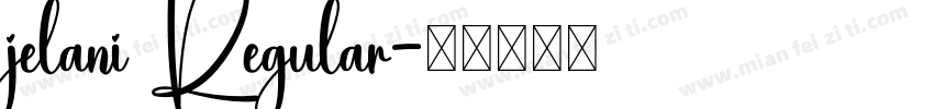 jelani Regular字体转换